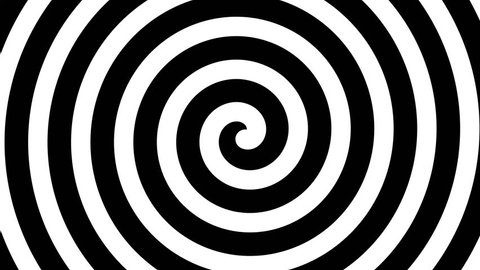 Hypnotic inward spiral digital background 4k