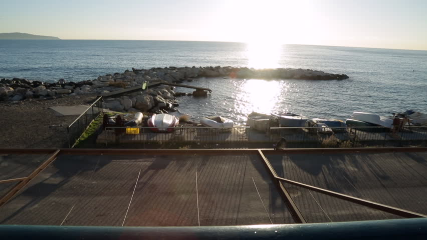 sunset on nice dock landscape
