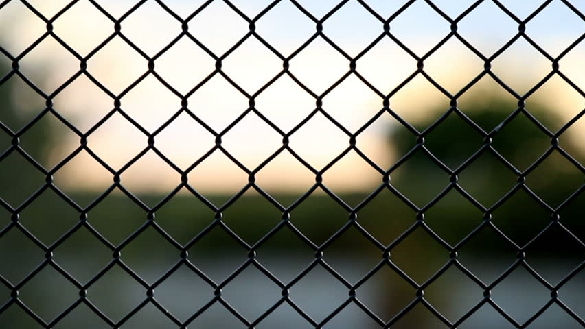 a fence that represents being locked in, coming into and out of focus