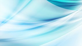 Light blue liquid blurred abstract waves motion graphic design. Seamless looping. Video animation Ultra HD 4K 3840x2160