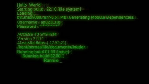 Software Programme On Screen Loading Code Stock Footage Video (100% ...