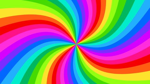 Rotating Geometric Colorful Rainbow Lines Stock Footage Video (100% ...