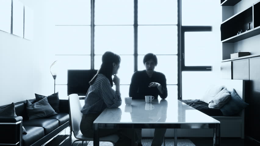 Talking asian man and woman. | Shutterstock HD Video #1028990840