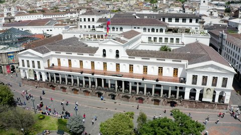 quito, pichincha / Ecuador - 04 15 2019: Carondelet Government Ecuadorian building