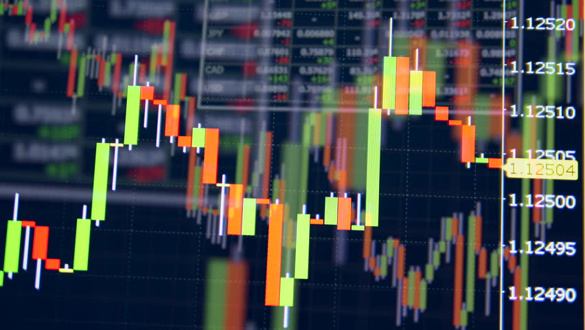 Spikes moving on a stock market graph on a screen. Display of Stock market quotes | Shutterstock HD Video #1029030239
