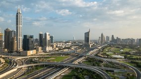 4K Timelapse of Downtown Dubai, UAE