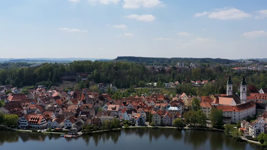 Town Bad Waldsee from above