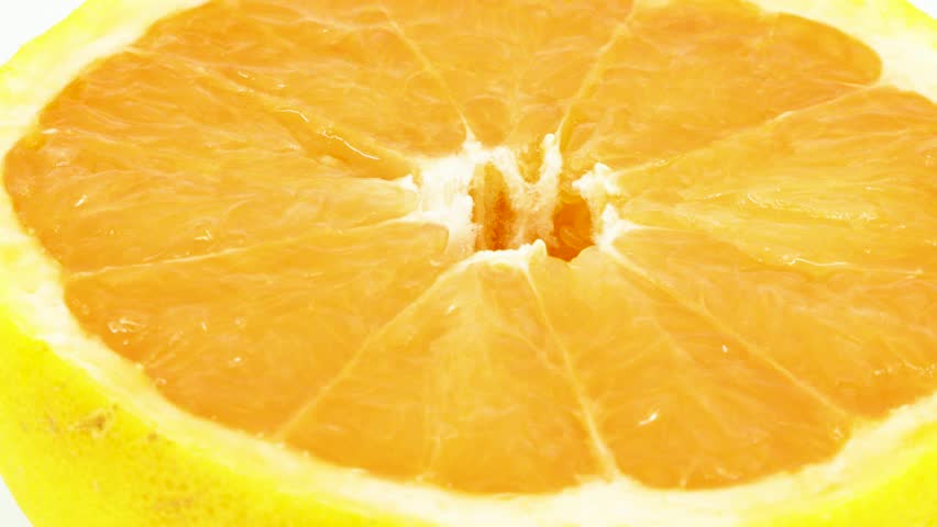 4k 3840 x 2160 Rotating Loop-able 360 Degree Rotation of Grapefruit Closeup