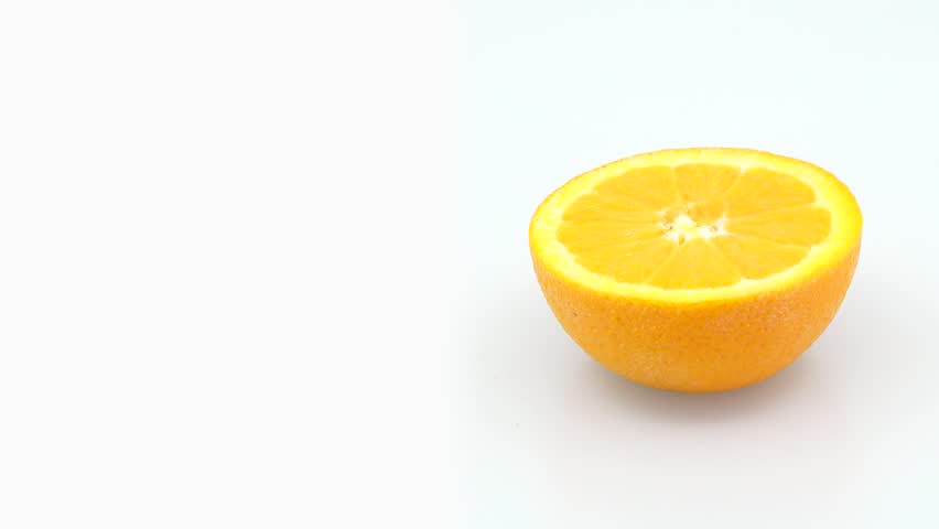 Half orange frame right in 4k 3840 x 2160 Rotating Loop-able 360 Degree Rotation