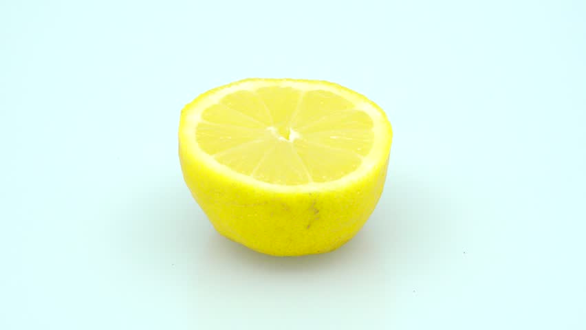 Half lemon center screen in 4k 3840 x 2160 Rotating Loop-able 360 Degree Rotation