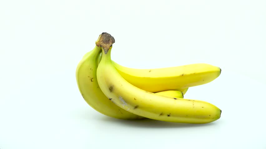 Bunch of Bananas center screen in 4k 3840 x 2160 Rotating Loop-able 360 Degree Rotation