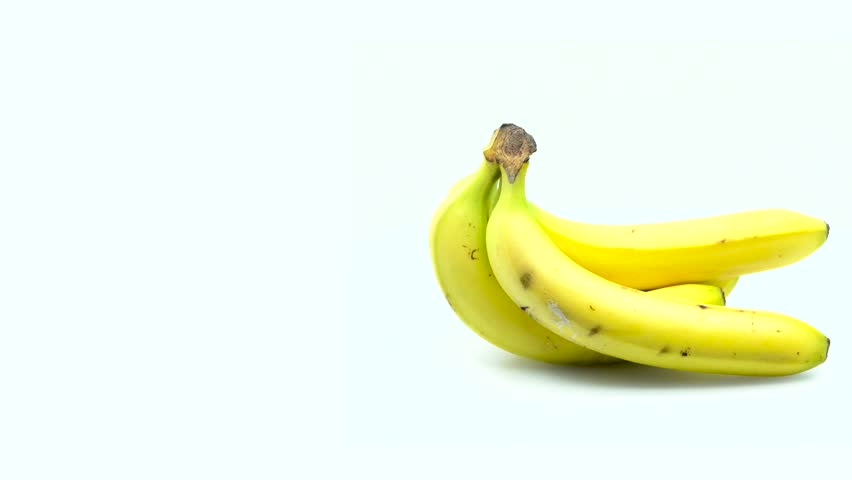 Bunch of Bananas frame right in 4k 3840 x 2160 Rotating Loop-able 360 Degree Rotation
