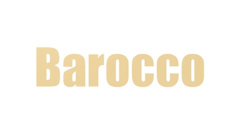 Barocco Tag Cloud Animated Isolated