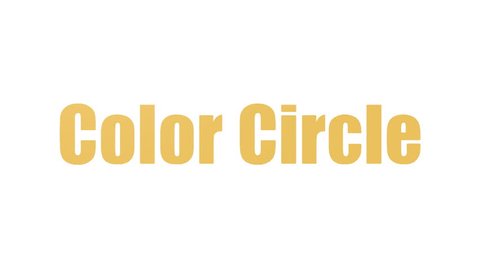 Color Circle Animated Word Cloud Isolated