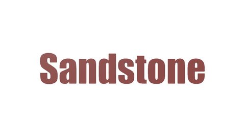 Sandstone Animated Word Cloud On White Background