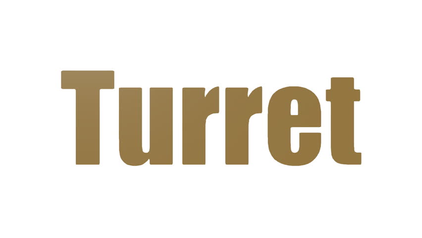 Turret Word Cloud Animated On White Background