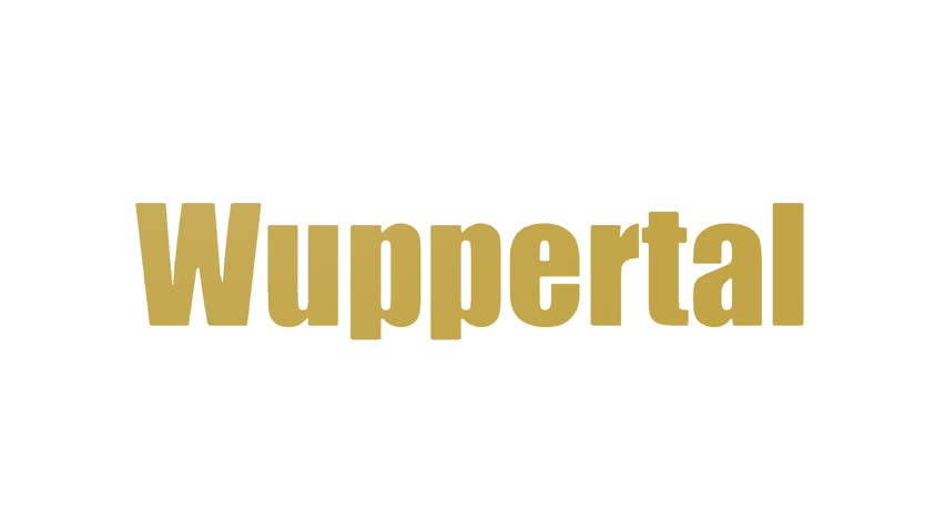Wuppertal Tagcloud Looping Animated Isolated