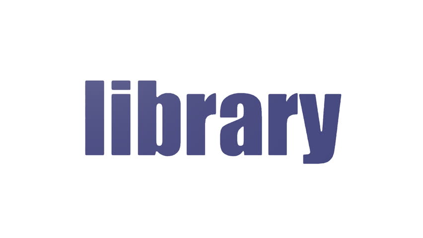 Library Tag Cloud Animated On White Background