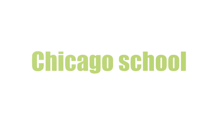 Chicago School Tagcloud Animated Isolated