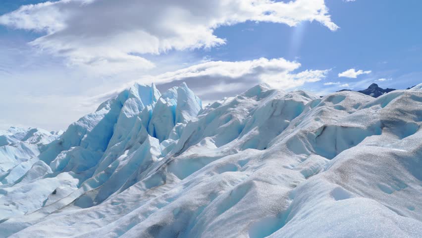On top of the Perito Moreno glacier near the town of El Calafate, Patagonia, Argentina March 6nd 2019