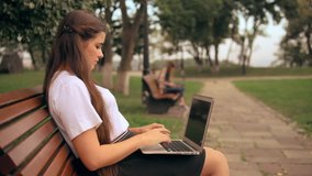 profile student study outdoors HD video prores