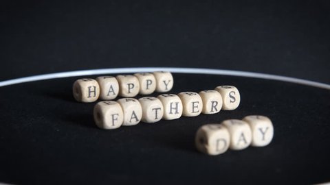 Happy father's day. The inscription of the text Father's Day.