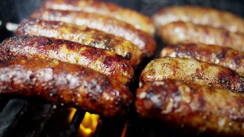 Fresh Organic Flame Grilled Sausages Healthy Dining Choice Barbecue Flavor