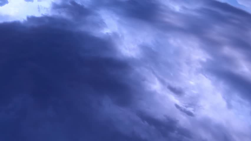 Dark rainy clouds time lapse, nature big building, formating fast moving away in horizone, beautiful clear, realxing sky panoramic view.