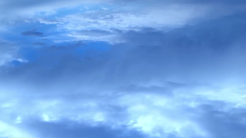 Dark rainy clouds time lapse, nature big building, formating fast moving away in horizone, beautiful clear, realxing sky panoramic view.