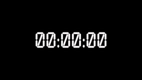 Timecode, white digits on black background, real timer from 0 to 23 seconds.