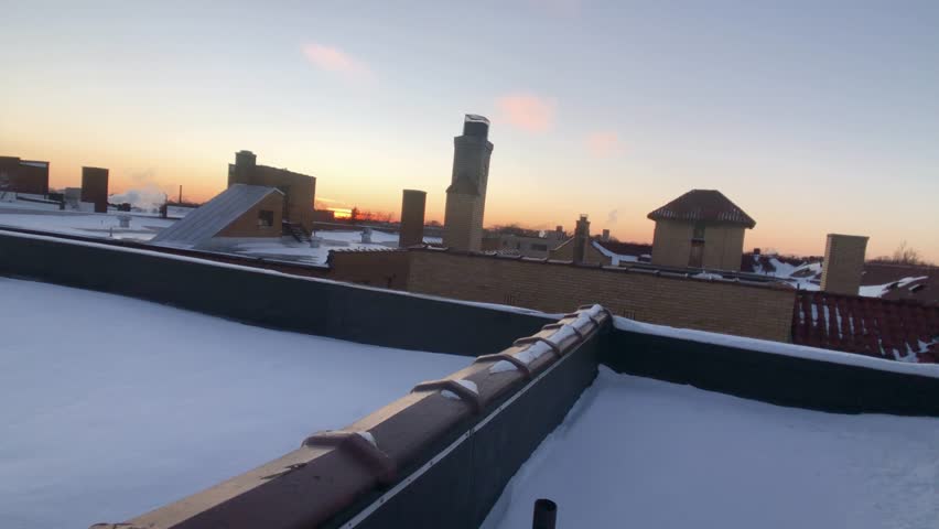 Skyline in Highland Park, Michigan.