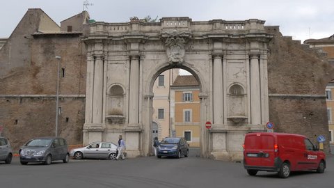 Italy, Rome - September, 2016: Porta San Giovanni in Rome