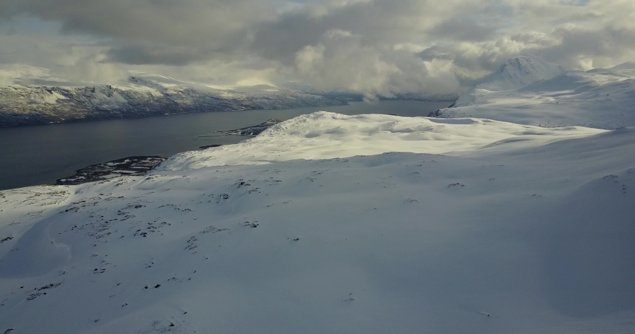 Clouds Across Snow-capped Mountain peaks image - Free stock photo ...