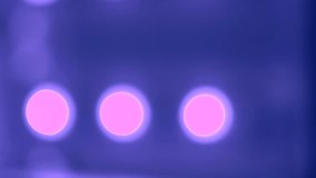 Abstract background of blurry blue led lights. 4K video