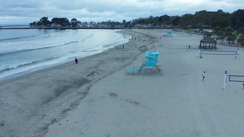 flying over Capistrano Beach Park