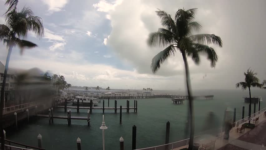 Time lapse of rainstorm in Key West Florida