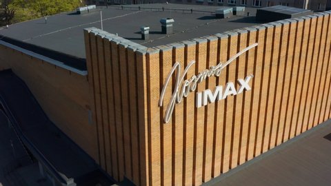 Tallinn / ESTONIA - April 29, 2019: iMax Kosmos cinema building in Tallinn