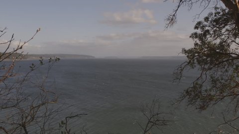 Puget Sound, Washington State. Overlooking Saratoga Passage, between Camano and Whidbey Island during late afternoon, Spring season.