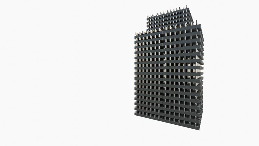 3d destruction of buildings 3d animation