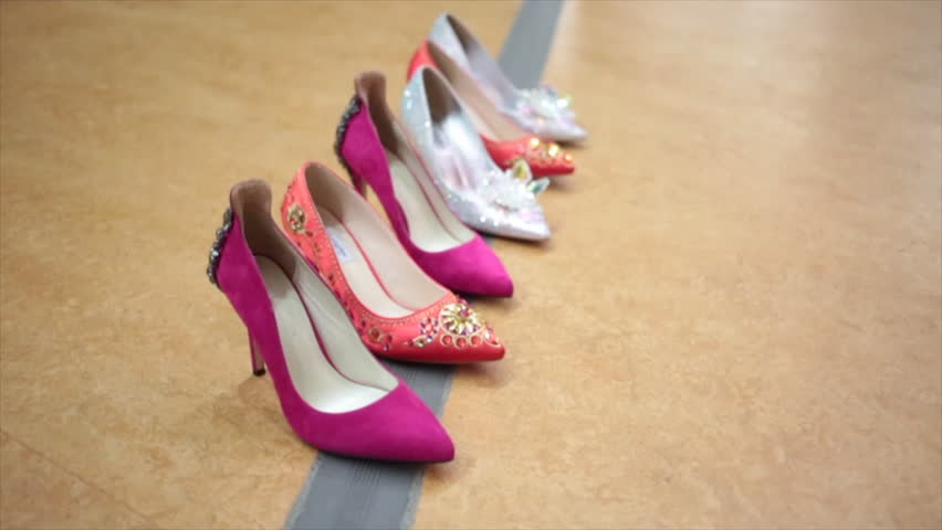 magenta coloured shoes