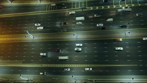 Dubai, United Arab Emirates - 05/12/2018 Traffic.