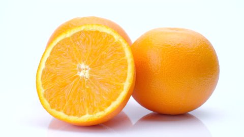 Ripe Orange Isolated On White Background Stock Photo (Edit Now) 606022676