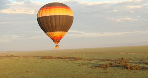 Air Balloon Flying Masai Mara, Kenya, Africa