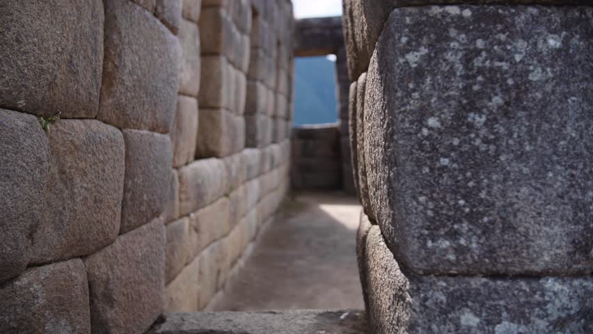 Machu Picchu streets in Peru
