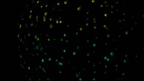 Vibrant green dots.Abstract circles animation background.
Digital particles background.
Background with dots.
Colorful oscillating dots.
