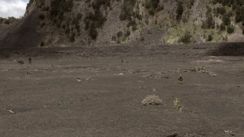 Traversing the vast lava field found in the crater on the Big Island of Hawaii.