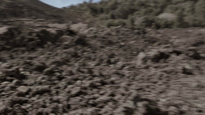 The barren lava fields on the big island of Hawaii look like a completely different planet.