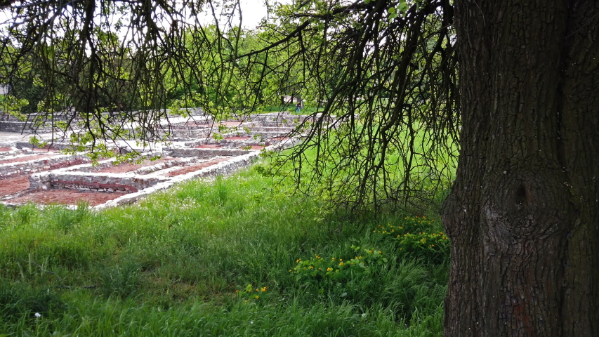 Ancient roman city ruins in Hungary, Budapest, Europe