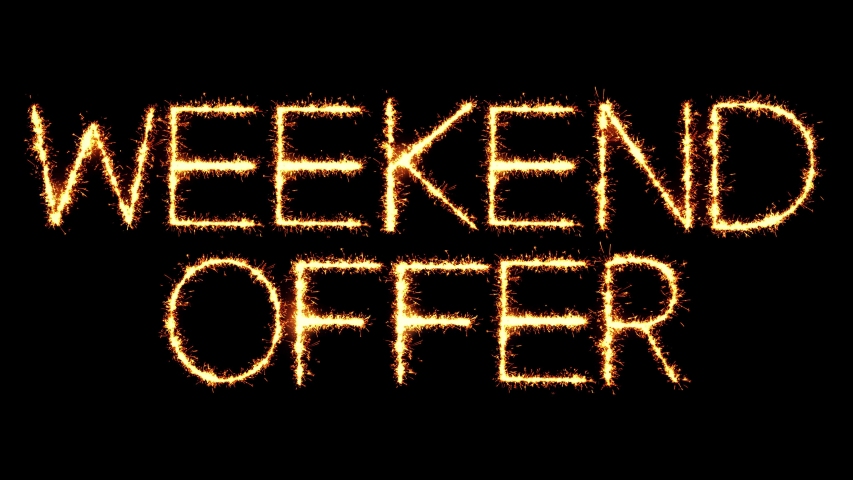 Weekend offer. Викенд оффер картинка.