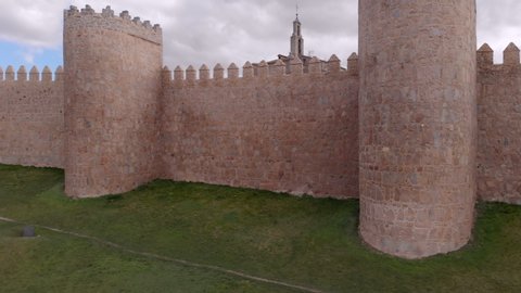 The ancient walls of a medieval city
